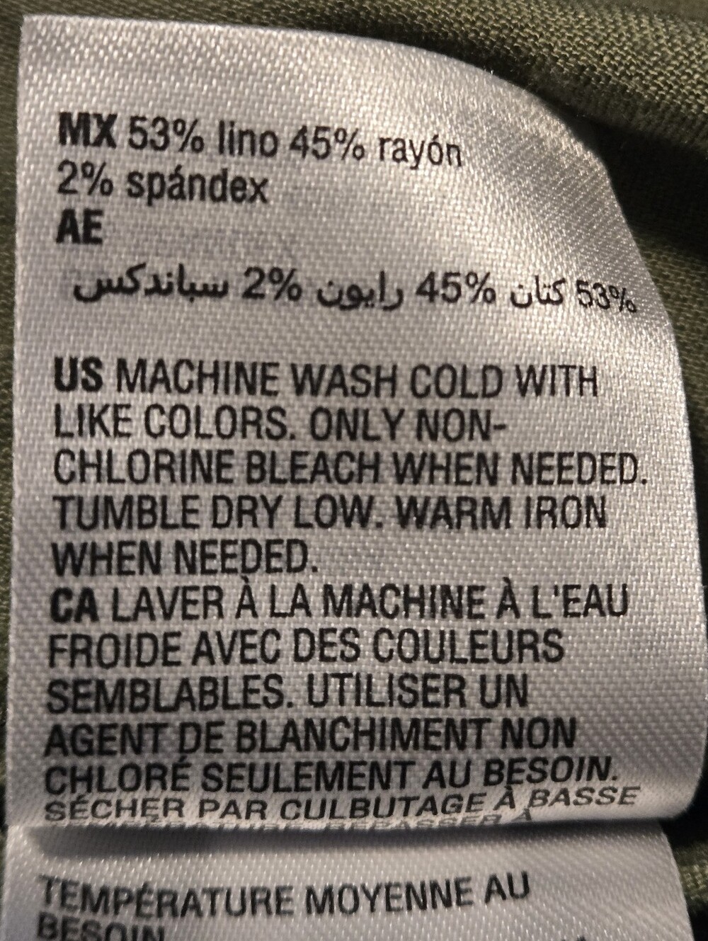 I.N.C. International Concepts Linen Blend Women's 16 Olive Safari Jumpsuit NWT - Picture 15 of 16